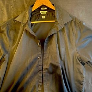 Van heusen regular fit 18 34/35 lux sateen dress shirt